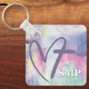 Search for colourful hearts key rings Pink
