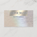 Search for holographic foil business cards Makeup artist