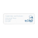 Search for beach shells return address labels Blue