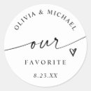 Search for treat bag wedding stickers Heart