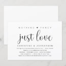 Search for fancy script font invitations Nothing fancy just love