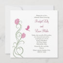 Search for flower rehearsal dinner invitations White