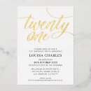 Search for foil 21st birthday invitations Party