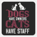 Search for cat owners stickers Pet
