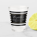 Search for black shot glasses Black and white stripes