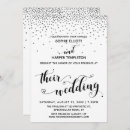 Search for silver confetti wedding invitations Script