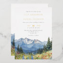 Search for mountain destination wedding invitations Wildflower