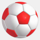 Search for red soccer ball stickers For kids
