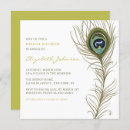 Search for elegant peacock bridal shower invitations Gold