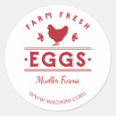 Search for red eggs stickers Family farm