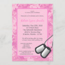 Search for pink camo birthday invitations Army