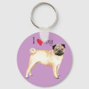 Search for pug love key rings Cute