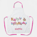 Search for happy birthday aprons For her