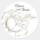 Search for floral golden anniversary stickers Couple