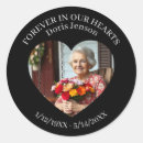 Search for forever in our hearts stickers In loving memory