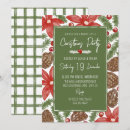 Search for poinsettia christmas invitations Holly berries