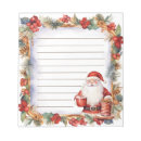 Search for christmas list notepads Santa
