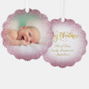 Search for baby announcement christmas tree decorations Girl