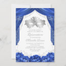 Search for royal blue masquerade party invitations Mis quince anos
