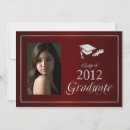 Search for silver graduation invitations Red