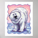 Search for cute polar bear art posters Ice