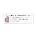 Search for red door return address labels Elegant