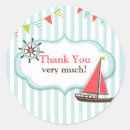 Search for boat thank you stickers Birthday