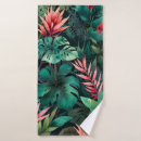 Search for tropical rainforest bath towels Leaves