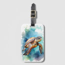 Search for turtle luggage tags Watercolor