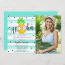 Search for hawaiian luau party graduation invitations announcements Pineapple