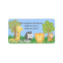 Search for monkey birthday return address labels Safari