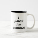 Search for commas mugs Sentence