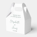 Search for emerald wedding favour boxes Thank you