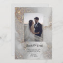 Search for silver glitter wedding invitations Chic
