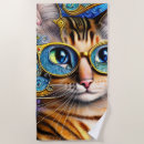 Search for cute beach towels Kitty