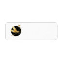 Search for black circle return address labels Gold