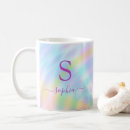 Search for holographic mugs Monogrammed