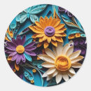 Search for blooming sunflower stickers Elegant