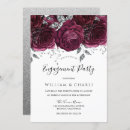 Search for silver engagement party invitations Floral