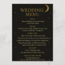 Search for black and gold menus Celestial