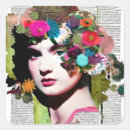 Search for vintage collage stickers Beautiful