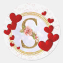 Search for valentine monogram stickers Anniversary