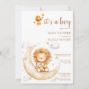 Search for lion baby boy shower invitations Watercolor