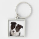 Search for border black and white key rings Puppy