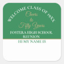 Search for 50th reunion stickers High school reunion