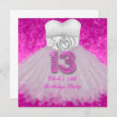 Search for hot pink 13 invitations 13th