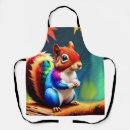 Search for squirrel aprons Illustration