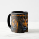 Search for orange tiger cat mugs Black