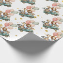 Search for jungle animal wrapping paper 1st birthday