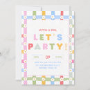 Search for colorful birthday invitations Retro